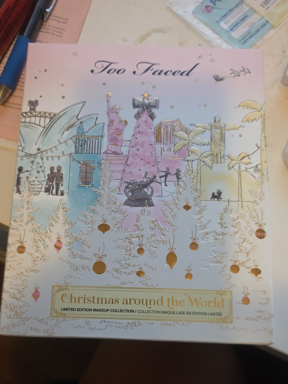 Too Faced Christmas Around The World -3 Eye Shadow Set NIB